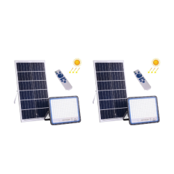 Pack Of 2 600W Solar Floodlight With Remote Control And Day night Function R1299 Each