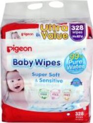 Pigeon Baby Wipes 82S 4 Pack