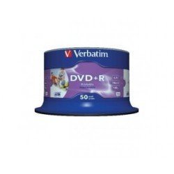 Verbatim Spindle of 50 4.7GB Printable DVD+R Discs