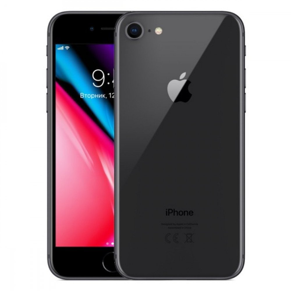 iPhone 8 Space Gray 64GB SIMフリー 本体 _1005 - スマートフォン本体