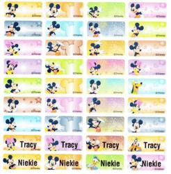 Disney Mickey Cartoon Name Labels Name Stickers 100 Pcs Small