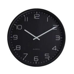 Wall Clock Modernist Black 30CM