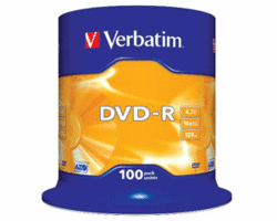 Verbatim 43720 4.7GB DVD-R Spindle