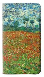 RW2681 Field Of Poppies Vincent Van Gogh Pu Leather Flip Case Cover For Motorola Moto E Play 5TH Gen. Moto E5 Play Moto E5