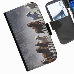 Hairyworm - Horses And Ponies Stamp Dust Samsung Galaxy S7 Edge G935 G935F G935FD Samsung Galaxy S7 Edge Duos With Dual-sim Card Slots Leather