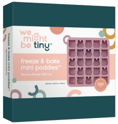 Freeze & Bake MINI Poddies Silicone Mould With Lid - Dusty Rose