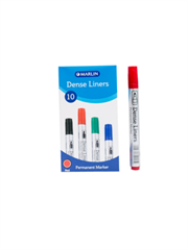 Dense Permanent Markers Pack Of 10 Red - Non-toxic Long Lasting Fade-resistant Ink Durable Writing Can Write On Almost Any Surface Long Lasting