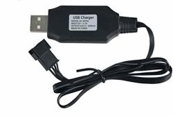 1000MAH USB Charger Cable Sm 4P Plug For UDI001 UDI002 UDI902 Rc Racing Boat