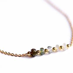 18CT Gold Labradorite Gemstone Bracelet - Labradorite