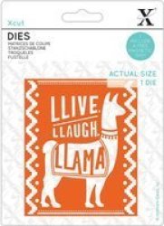 Die Cut Live Laugh Llama
