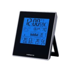 Volkano Weather Station And Temperature Indicator Storm Series - Black