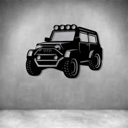 Jeep Off Road - Matt Black L 600 X H 600MM