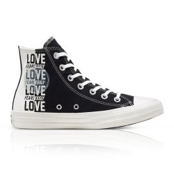 Converse Women's Ctas High Love Fearlessly Black white Sneaker