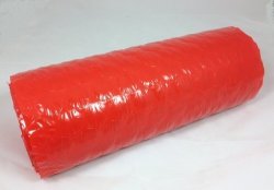 5' X 12" X 5 16" Red Colored Bubble Wrap Roll Medium Bubbles Perforated Every 12