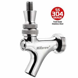 Mrbrew Upgraded Beer Faucet All Commercial 304 Stainless Steel Draft Beer Keg Tap Beer Tap With Well-pouring Fits For American Beer Shanks And Towers