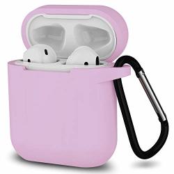 Airpods Case Satlitog Protective Silicone Cover Compatiable With Apple Airpods 2 And 1 Not For Wireless Charging Case Lavender