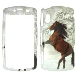 Sony Xperia Play R800I - Beautiful Horse Snow And Tree Hard Case Cover Snap On Faceplate