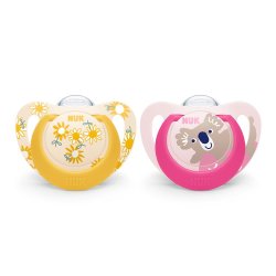 Nuk Soother Silicone Genius Girl 2 Pack Size 3