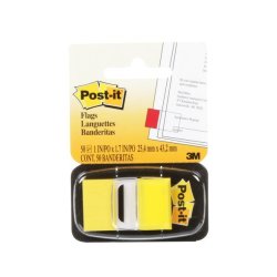 3M Post-it Flag Yellow 50 Flags Per Pack
