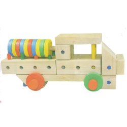 Educational And Fun Wooden Multifunctional Building Block Brick Toy