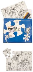 Funny Puzzle - Colouring In Puzzle- Pirate Island