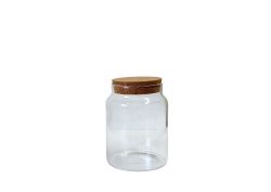 Storage Jar Glass Cork Lid 700ML