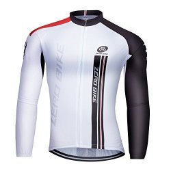Zerobike Men's Soft Long Sleeve Breathable Bicycle Cycling Jersey Polyester Clothing Outdoor Sports Fall Autumn