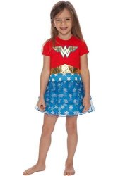 Wonder Woman Toddler Girls' Costume Logo' Pajama Nightgown Multi 2T
