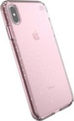 Speck Presidio Glitter Shell Case For Apple Iphone XS Max Bella Pink And Gold Glitter