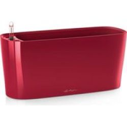 Lechuza Delta 20 Self-watering Table Planter Scarlet Red