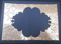 The Velvet Attic - Die Cut Foil Embossed Bird Frame - Gold