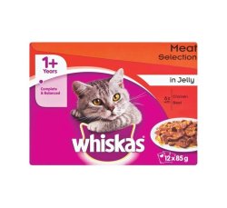 Cat Food Multipack Pouch Meat In Jelly 12 X 85G