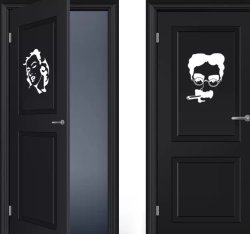 Marilyn Monroe And Groucho Marx Wc Decals