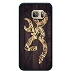 Samsung S7 Tpu Cases Designed With Camo Browning Logo Black Tpu Case For Samsung Galaxy S7