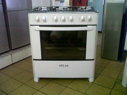 Atlas 6 Burner Gas Stove With Gas Oven