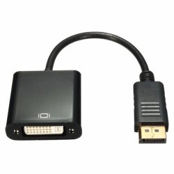 Displayport To Dvi Hdmi Video Converter Line Adapter Black