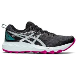 ASICS Women's Sonoma 6 Trail Running Shoes - Black pure Silver - 5.5