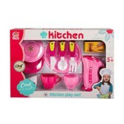 Kitchen Play Set - Coffee & Cake Set With Kettle - 11 Piece