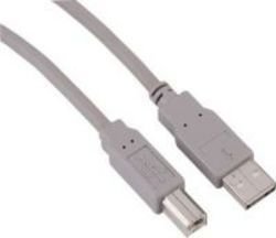 Hama 3m USB 2.0 A to USB 2.0 B Cable in Grey