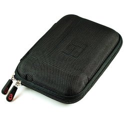 Vangoddy Gps Carrying Case With Carbineer For Garmin Z?mo 390LM 4.3 Inch Gps Navigator Black Nylon