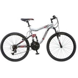 mongoose mountain bike silver