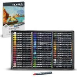 Aquacolor Water-soluble Wax Crayons Metal Box Of 48