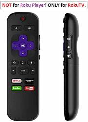 Remote Control For Roku Tv Compatible With Tcl sharp hisense lg sanyo jvc westinghouse hitachi onn. Built-in Roku Smart Tv