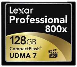 Lexar 128gb Professional 800x Compact Flash Card