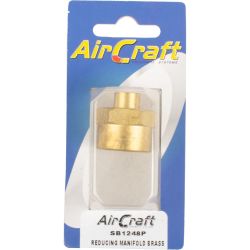 AirCraft Reducing Manifold Brass 1 8X1 2 F f 1PC Pack