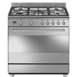 Smeg 90CM Concert Gas Electric Cooker - Stainless Steel SSA91MAX9