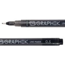 Line Maker Pen - Black - 0.5MM