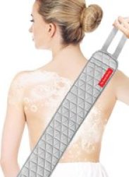Luxury Deep Cleaning & Exfoliating Back Scrubber Belt For Shower - Grey