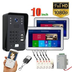 Ennio SY1006B1007BMJLP12 10 Inch 2 Monitors Wifi Wireless Fingerprint Rfid Video Do