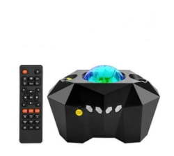 Night Light - Aurora Galaxy Light Projector With Wireless Music Speaker Aurora Moon And Starry Nights - 4 Colors 33 Lightings And 5 Brightness Levels. Remote Control Included.